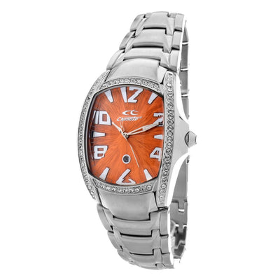 Chronotech Silberne Uhr aus Edelstahl