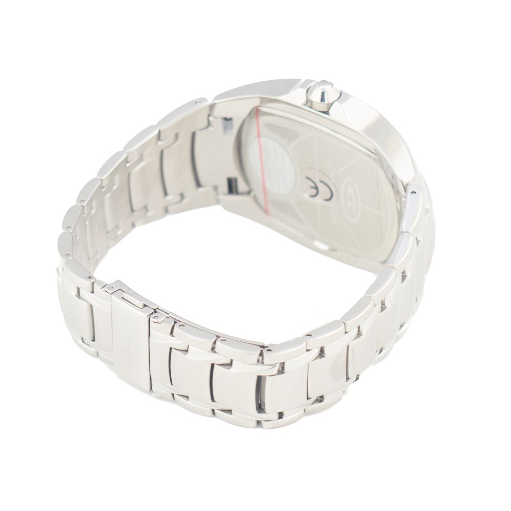 Chronotech Silberne Uhr aus Edelstahl