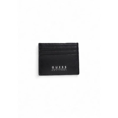 Guess Schwarzer Leder-Kartenhalter