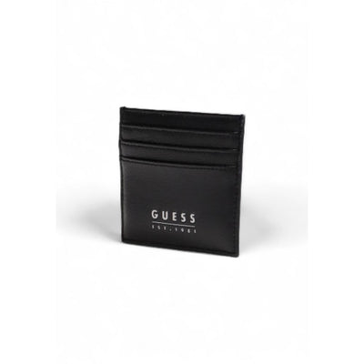 Guess Schwarzer Leder-Kartenhalter