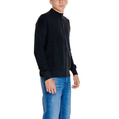 Calvin Klein Jeans Schwarze Strickjacke aus recycelter Baumwolle