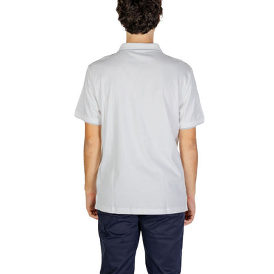 Calvin Klein Jeans Weißes Baumwoll-Poloshirt