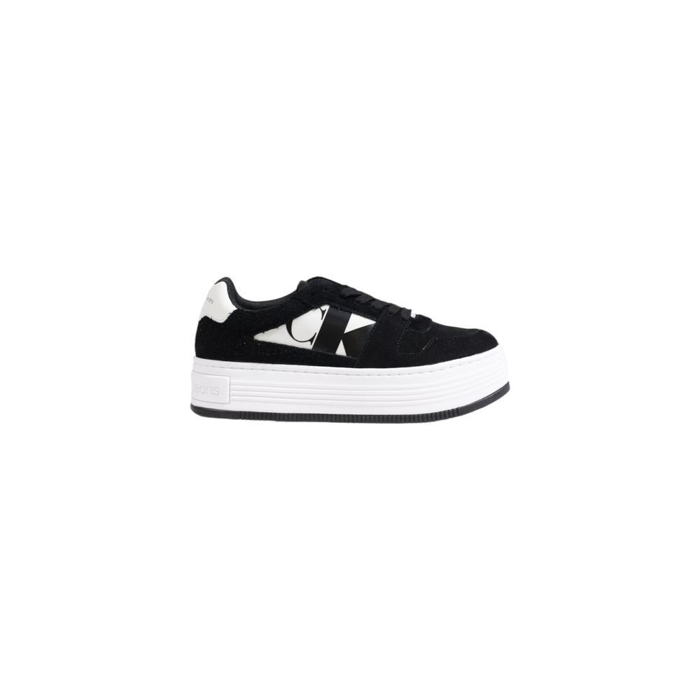 Calvin Klein Jeans Schwarzer Leder-Sneaker