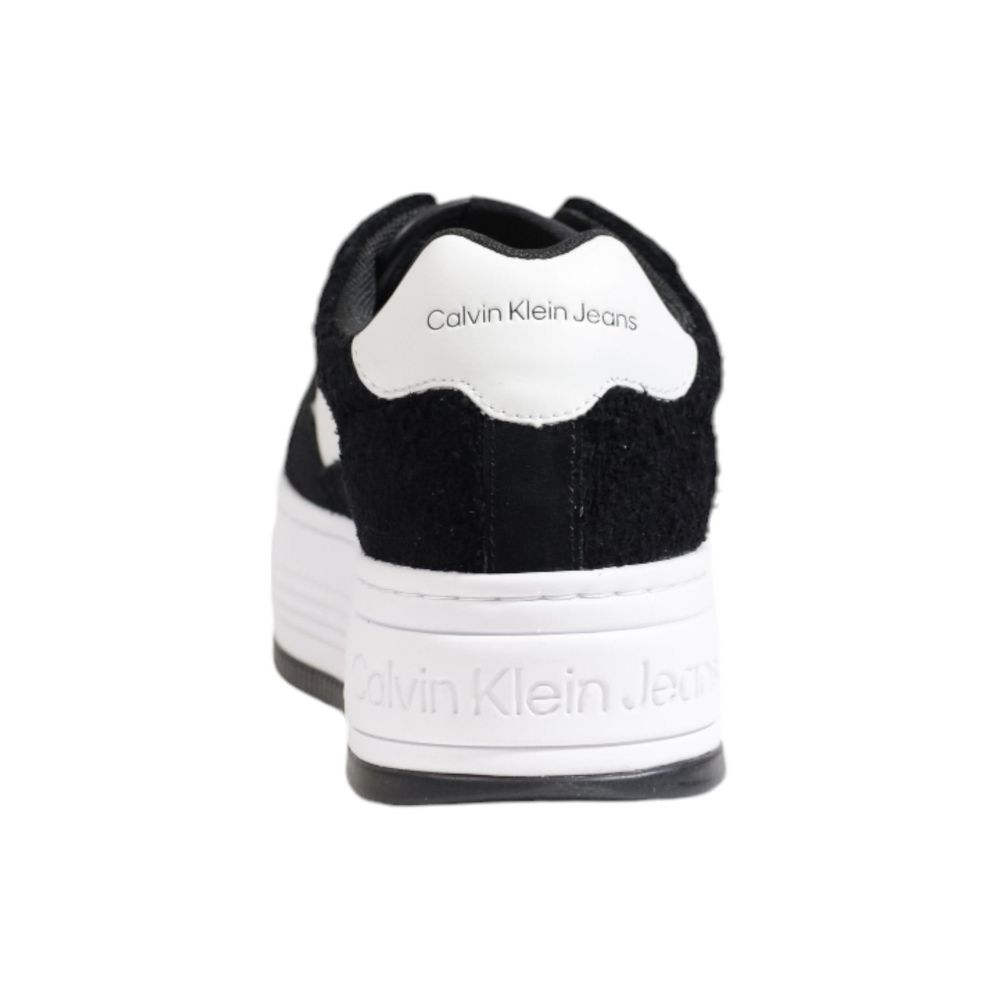 Calvin Klein Jeans Schwarzer Leder-Sneaker