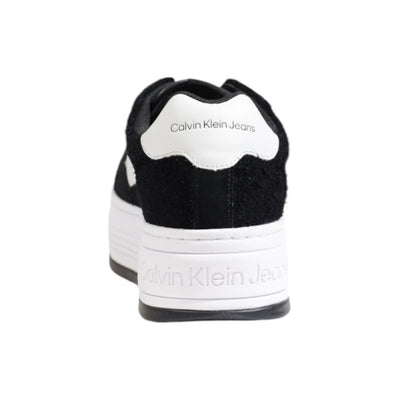 Calvin Klein Jeans Schwarzer Leder-Sneaker