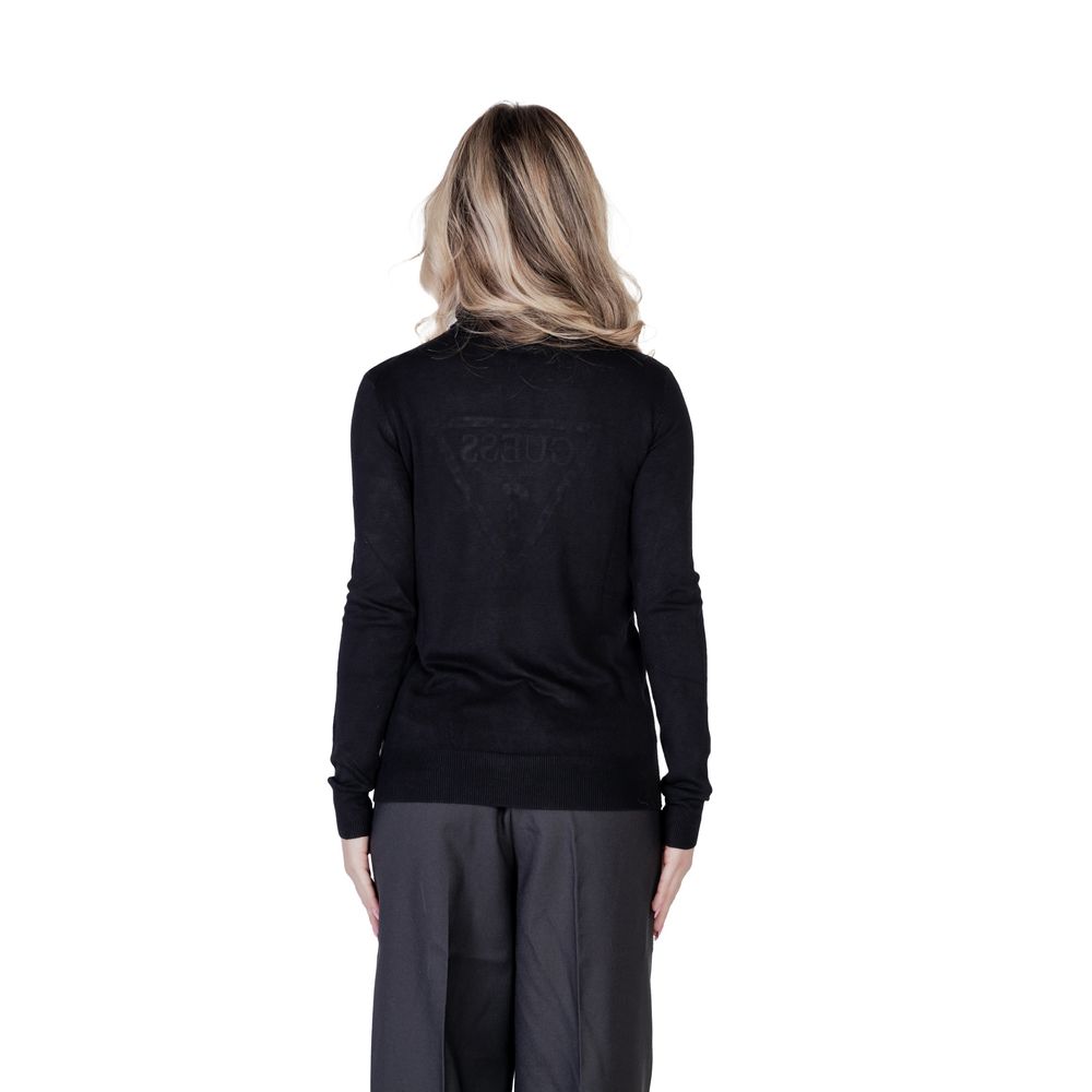 Guess Schwarzer Viskose-Rollkragenpullover