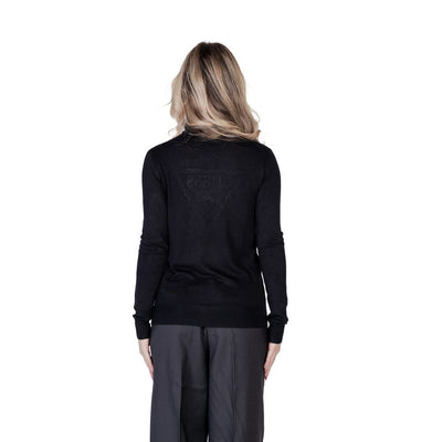 Guess Schwarzer Viskose-Rollkragenpullover