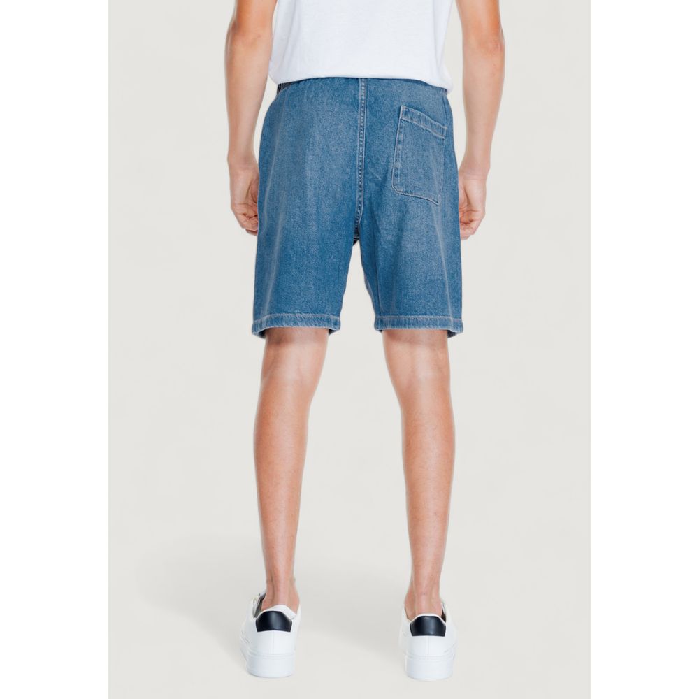 Jack Jones Hellblaue Baumwoll-Bermudas