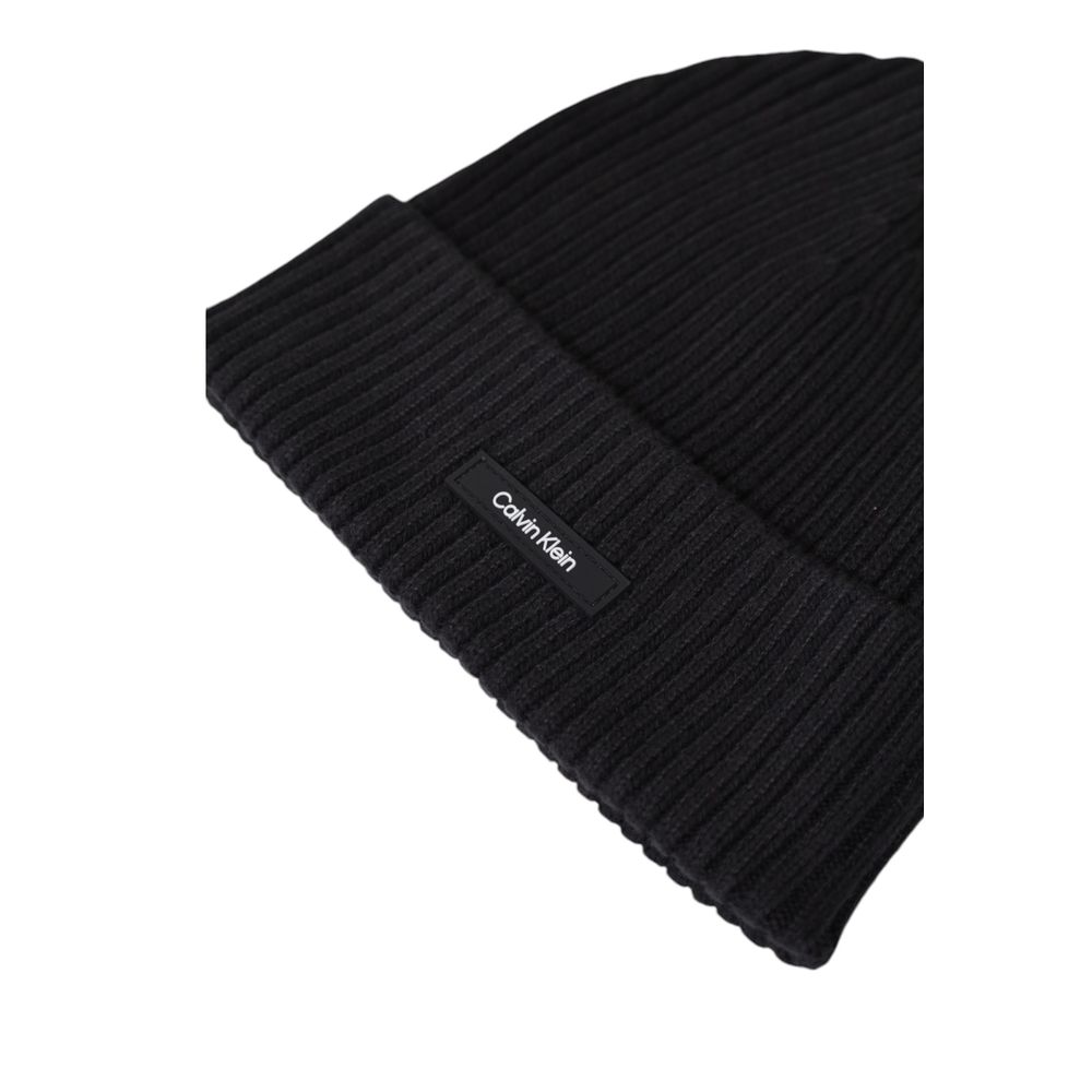 Calvin Klein Schwarze Bio-Baumwollmützen Baseballmütze