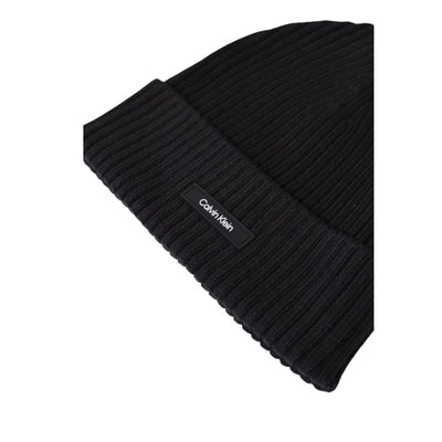 Calvin Klein Schwarze Bio-Baumwollmützen Baseballmütze
