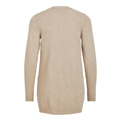 Vila Clothes Beige Viskose Strickjacke