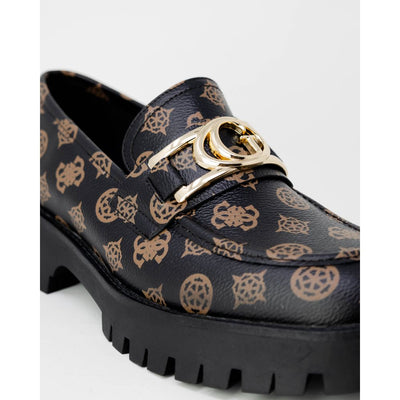 Guess Plattform aus braunem Polyethylen