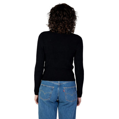 Guess Schwarzer Rollkragenpullover aus Polyamid