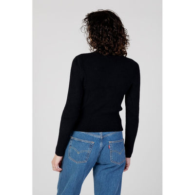 Guess Schwarzer Rollkragenpullover aus Polyamid
