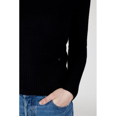 Guess Schwarzer Rollkragenpullover aus Polyamid
