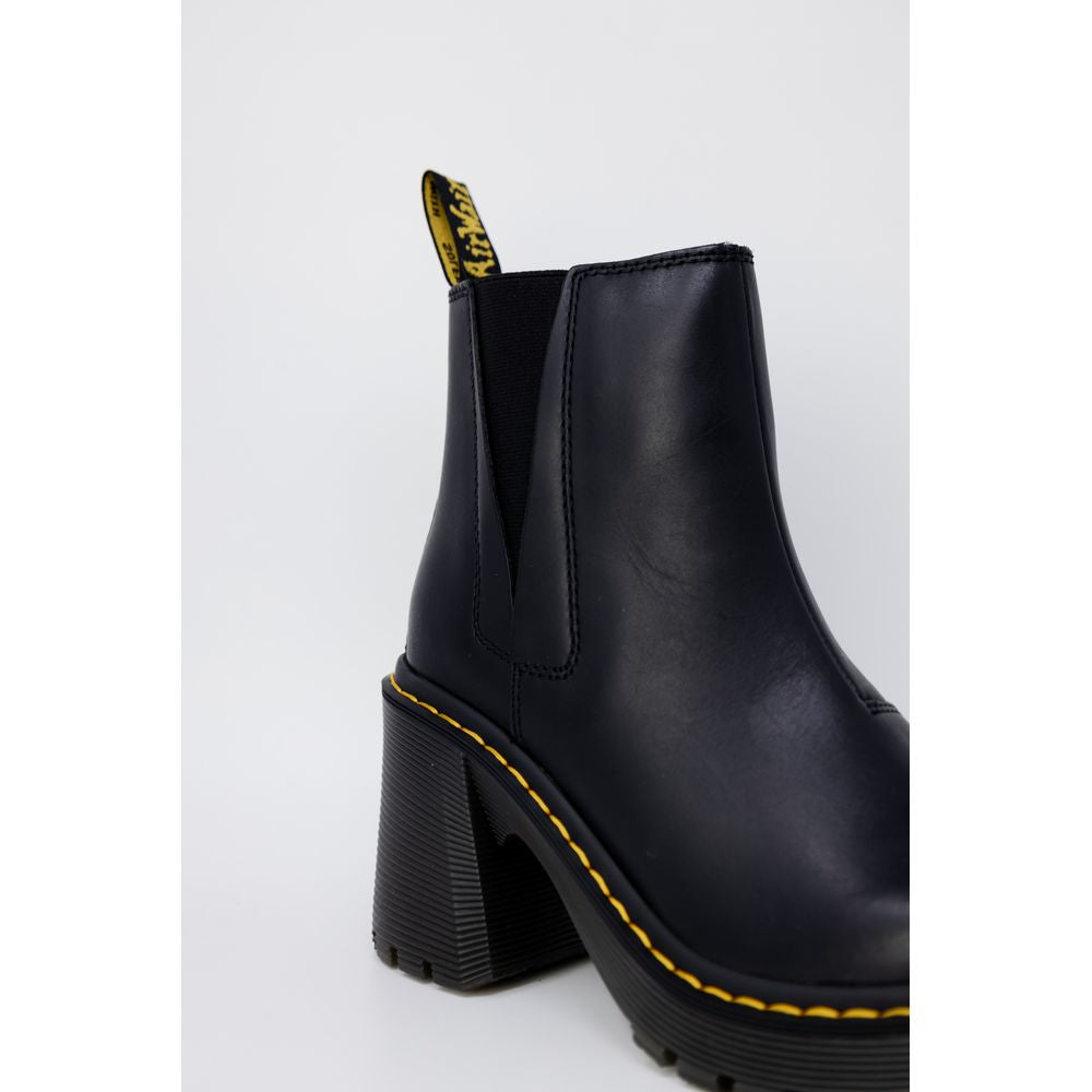 Dr. Martens Schwarzer Leder High Heel