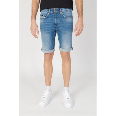 Gas Blaue Baumwoll-Bermudas