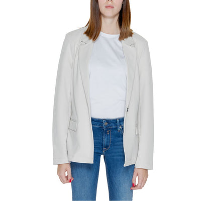 Only Beigefarbener Polyester-Blazer