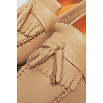 Dr. Martens Beige Leder Plattform