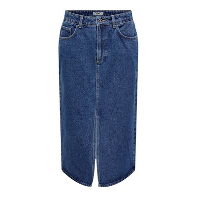 Only Blau Baumwolle Lang