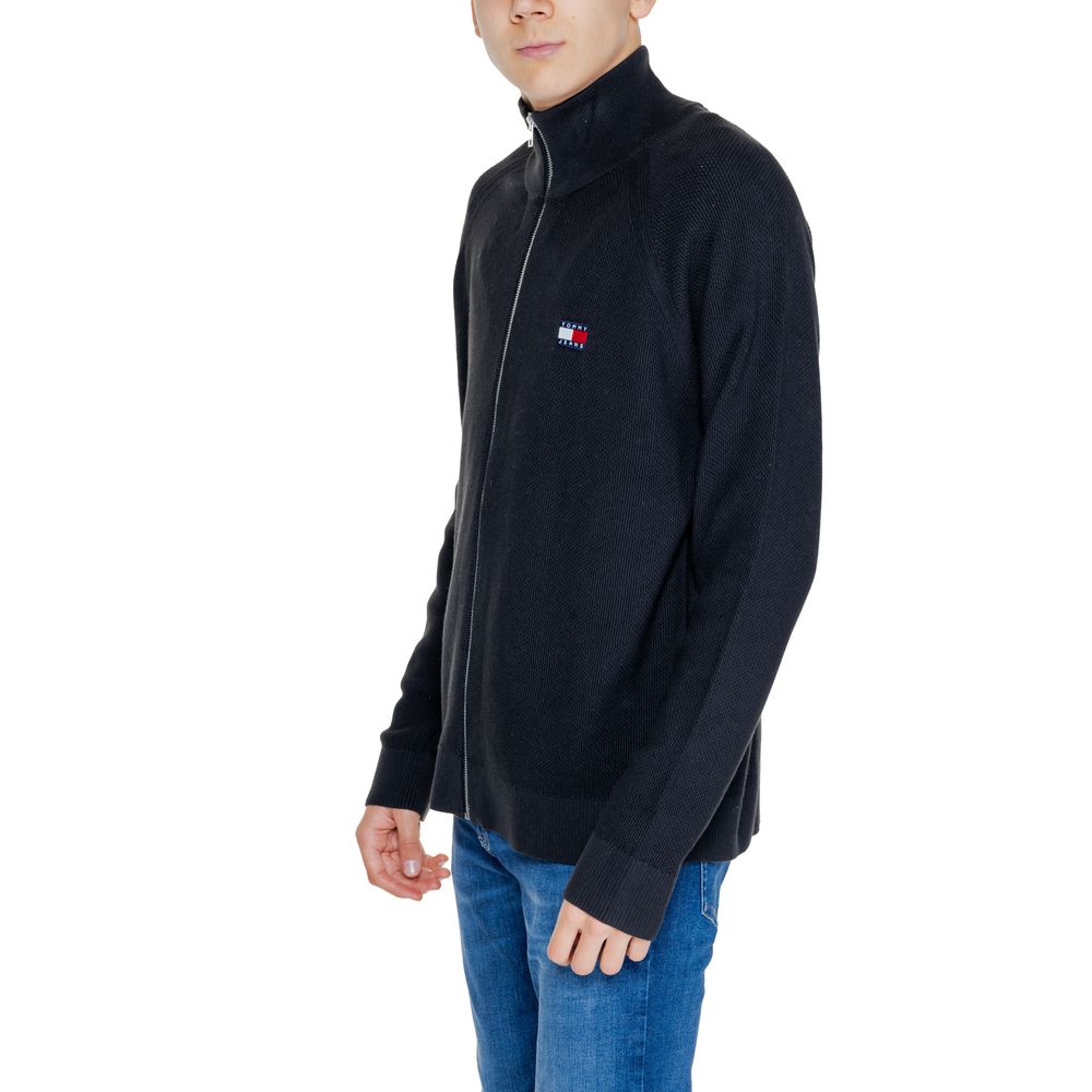 Tommy Hilfiger Jeans Schwarzer Baumwoll-Cardigan