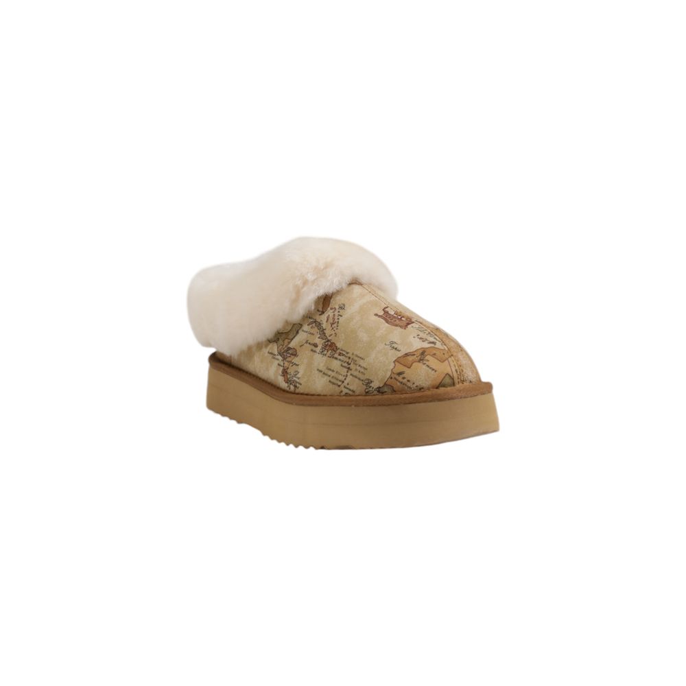 Alviero Martini Prima Classe Beige Stoff Knöchel