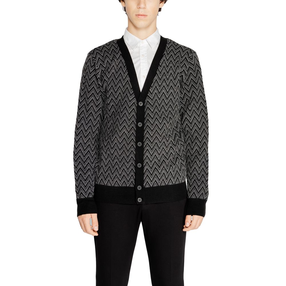 Antony Morato Schwarzer Mohair Cardigan