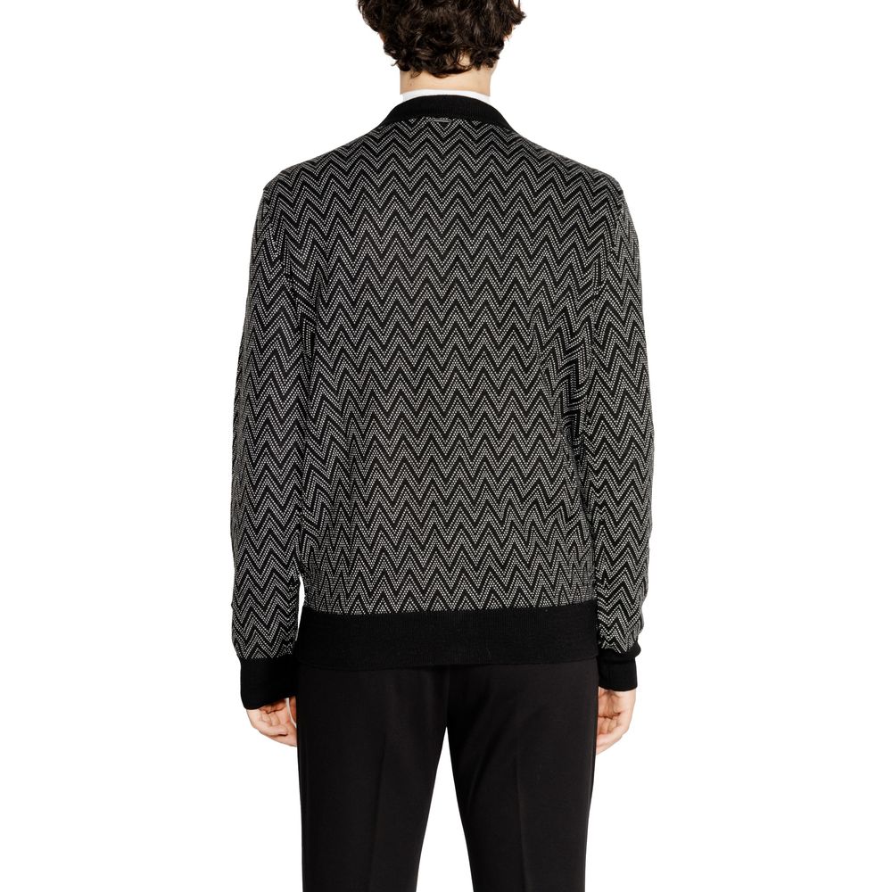 Antony Morato Schwarzer Mohair Cardigan