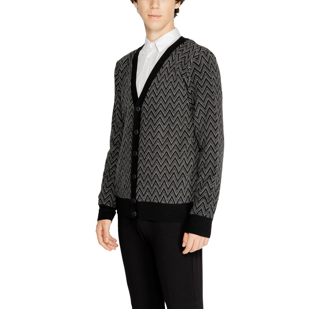 Antony Morato Schwarzer Mohair Cardigan