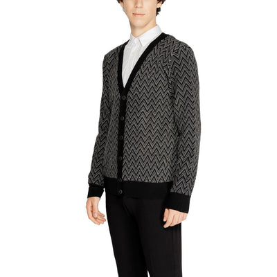 Antony Morato Schwarzer Mohair Cardigan