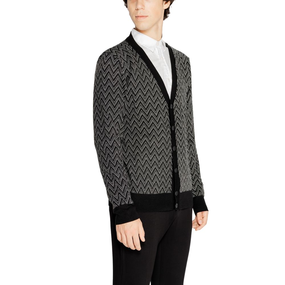 Antony Morato Schwarzer Mohair Cardigan