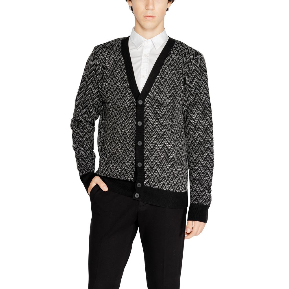 Antony Morato Schwarzer Mohair Cardigan