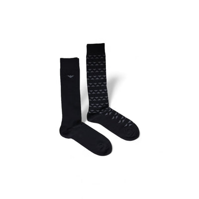Emporio Armani Underwear Schwarze Baumwollsocke