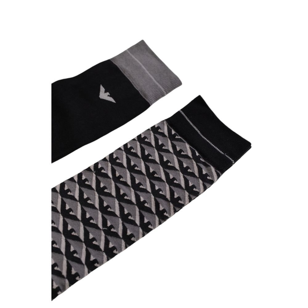 Emporio Armani Underwear Graue Baumwollsocke