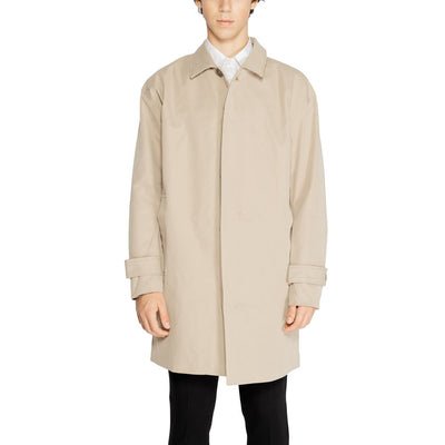 Only & Sons Beigefarbener Polyester-Trenchcoat