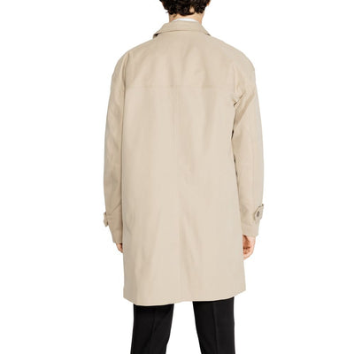 Only & Sons Beigefarbener Polyester-Trenchcoat