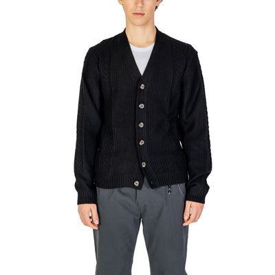Hamaki-Ho Schwarze Polyester-Strickjacke