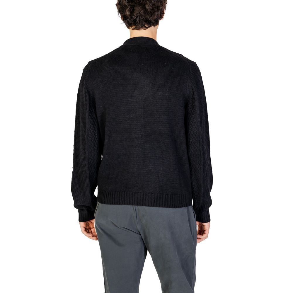 Hamaki-Ho Schwarze Polyester-Strickjacke