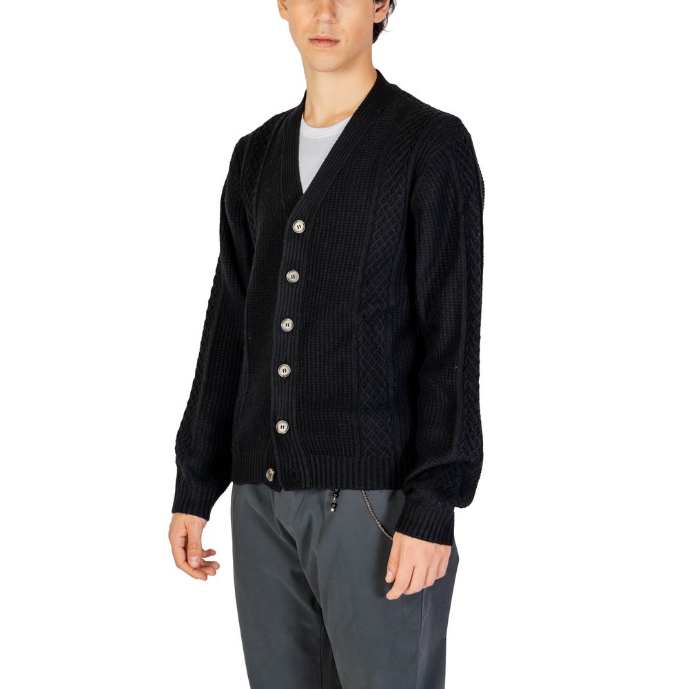 Hamaki-Ho Schwarze Polyester-Strickjacke