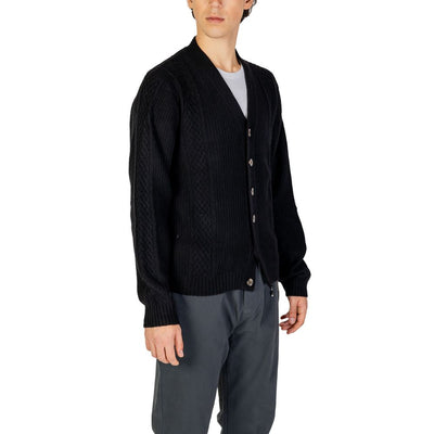 Hamaki-Ho Schwarze Polyester-Strickjacke