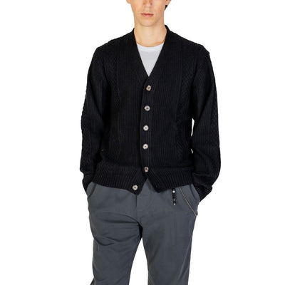 Hamaki-Ho Schwarze Polyester-Strickjacke