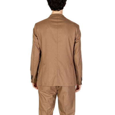 Hamaki-Ho Beigefarbener Polyester-Blazer