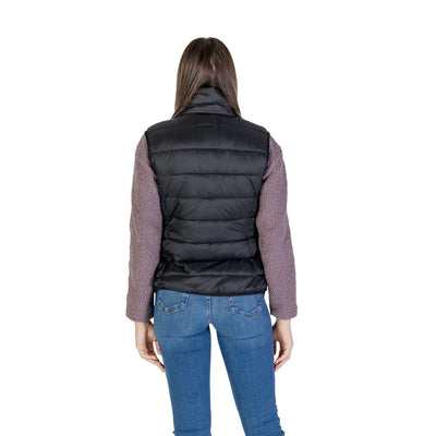 B.Young Schwarze Nylon Sleveless Jacke