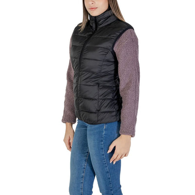 B.Young Schwarze Nylon Sleveless Jacke