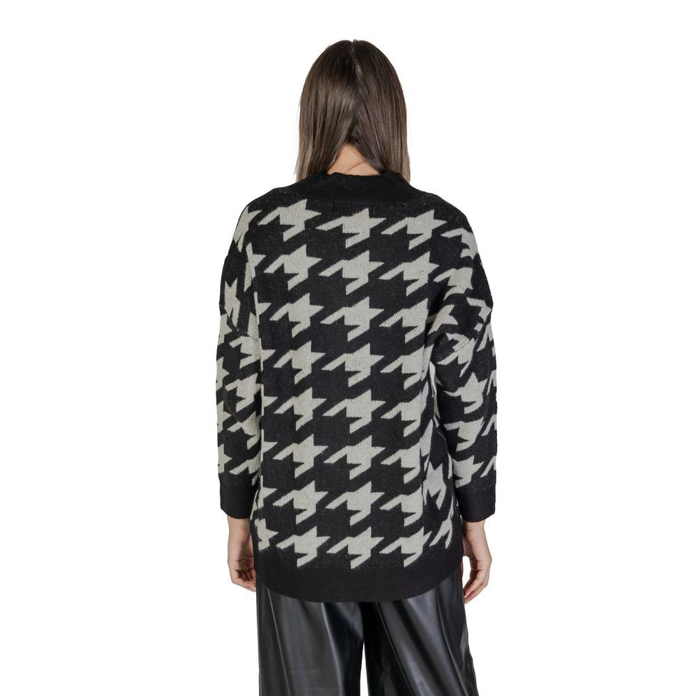 Vero Moda Schwarzer und weißer Marabu Cardigan