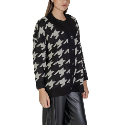 Vero Moda Schwarzer und weißer Marabu Cardigan