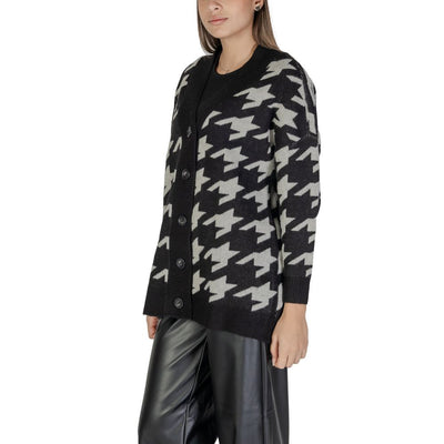 Vero Moda Schwarzer und weißer Marabu Cardigan
