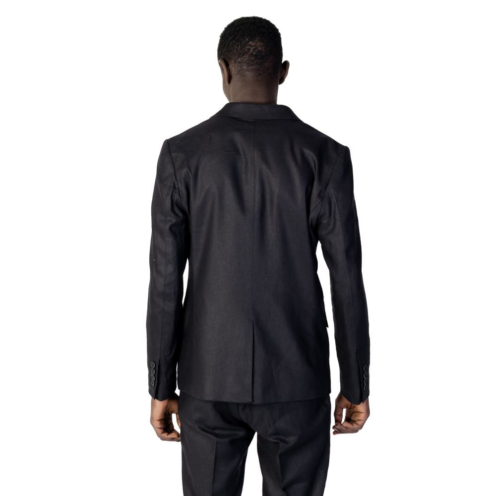 Antony Morato Schwarzer Leinenblazer
