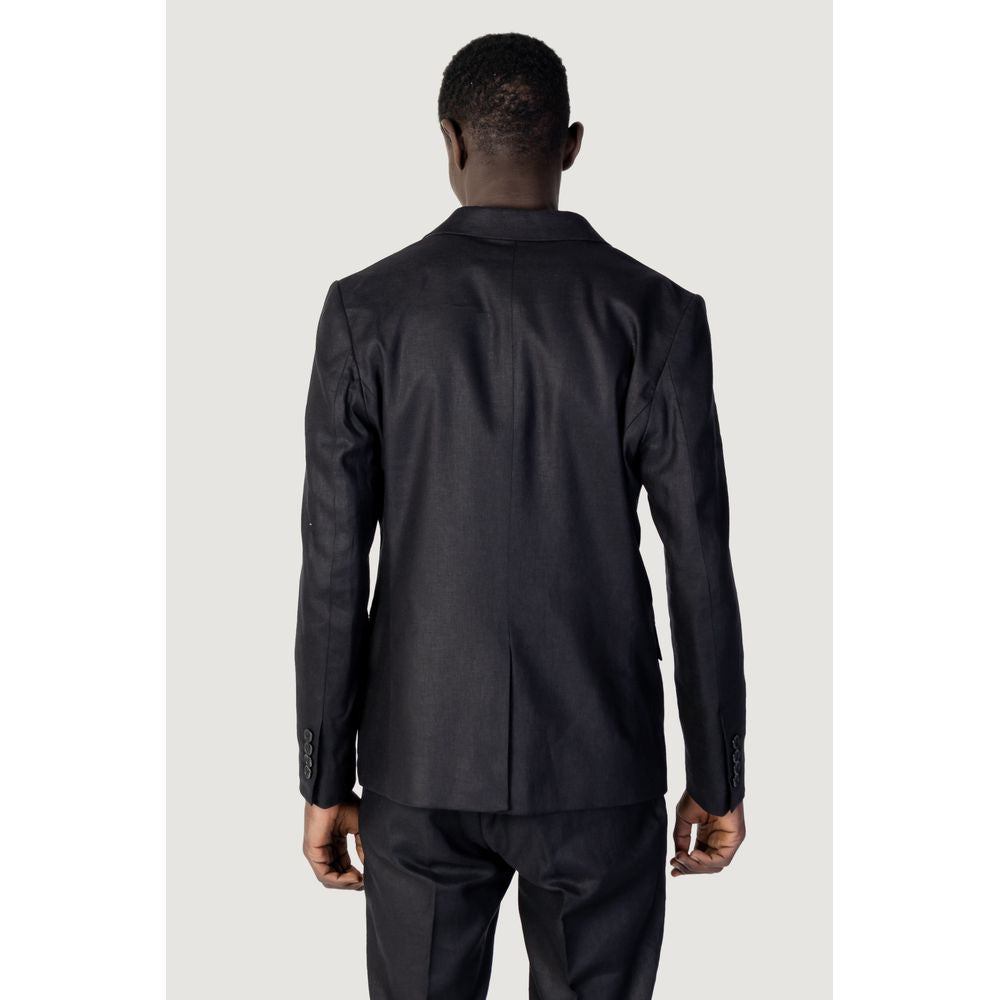 Antony Morato Schwarzer Leinenblazer
