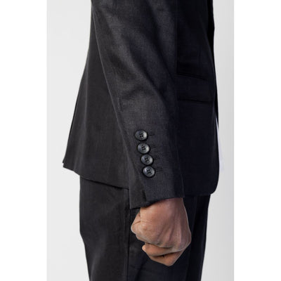 Antony Morato Schwarzer Leinenblazer